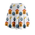 Bone House Face Dog Mini Flare Skirt View2