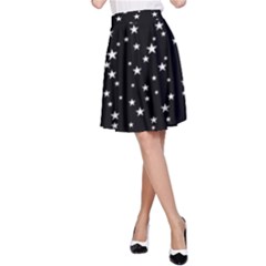 Black Star Space A-line Skirt by Mariart