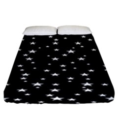 Black Star Space Fitted Sheet (king Size) by Mariart