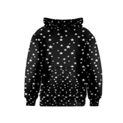 Black Star Space Kids  Pullover Hoodie by Mariart