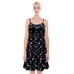 Black Star Space Spaghetti Strap Velvet Dress by Mariart