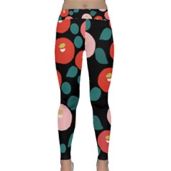 Candy Sugar Red Pink Blue Black Circle Classic Yoga Leggings by Mariart