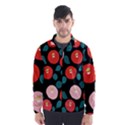 Candy Sugar Red Pink Blue Black Circle Wind Breaker (Men) View1