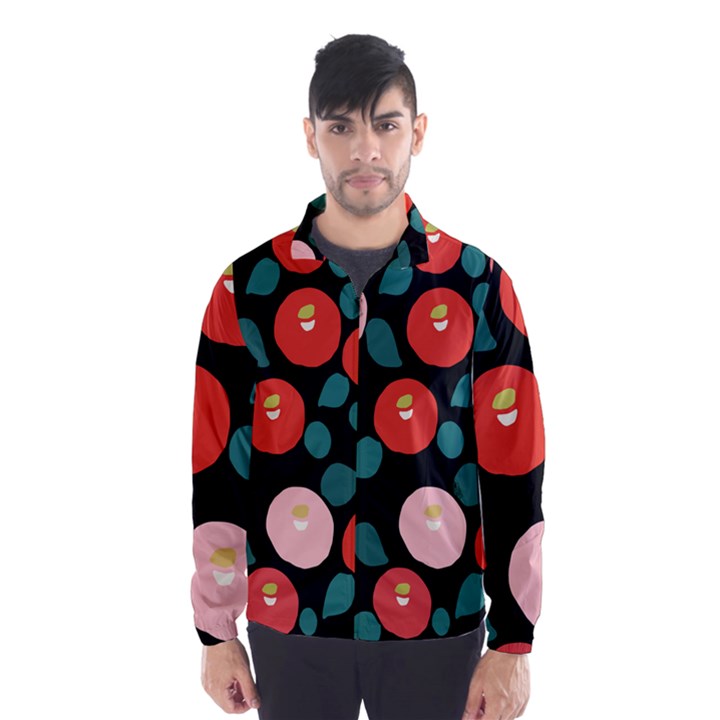 Candy Sugar Red Pink Blue Black Circle Wind Breaker (Men)