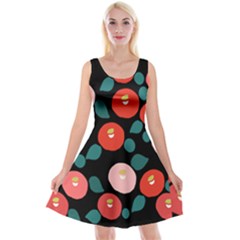 Candy Sugar Red Pink Blue Black Circle Reversible Velvet Sleeveless Dress by Mariart