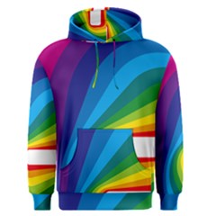 Circle Rainbow Color Hole Rasta Waves Men s Pullover Hoodie by Mariart