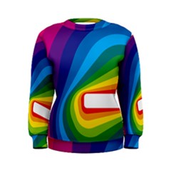 Circle Rainbow Color Hole Rasta Waves Women s Sweatshirt by Mariart