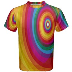 Circle Rainbow Color Hole Rasta Men s Cotton Tee by Mariart