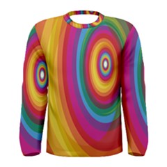 Circle Rainbow Color Hole Rasta Men s Long Sleeve Tee by Mariart