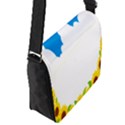 Cloud Blue Sky Sunflower Yellow Green White Flap Messenger Bag (S) View2