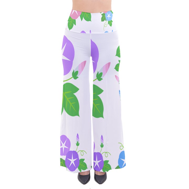 Flower Floral Star Purple Pink Blue Leaf Pants