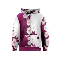 Flower Purple Sunflower Star Butterfly Kids  Zipper Hoodie by Mariart