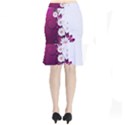 Flower Purple Sunflower Star Butterfly Mermaid Skirt View2