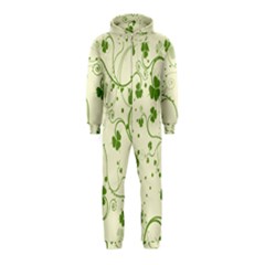 Flower Green Shamrock Hooded Jumpsuit (kids) by Mariart