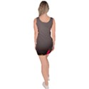 Hole Circle Line Red Yellow Black Gray Sleeveless Bodycon Dress View4