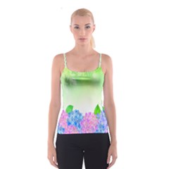 Fruit Flower Leaf Spaghetti Strap Top by Mariart