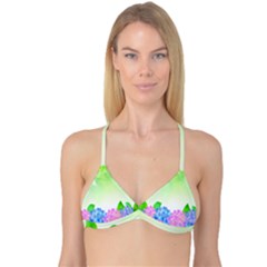 Fruit Flower Leaf Reversible Tri Bikini Top by Mariart