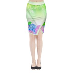 Fruit Flower Leaf Midi Wrap Pencil Skirt by Mariart