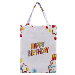 Happy Birthday Classic Tote Bag by Mariart