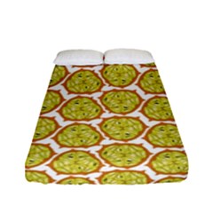 Horned Melon Green Fruit Fitted Sheet (full/ Double Size) by Mariart