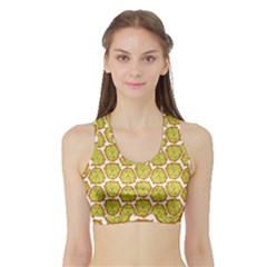 Horned Melon Green Fruit Sports Bra With Border by Mariart