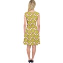 Horned Melon Green Fruit Capsleeve Midi Dress View2