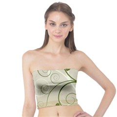 Leaf Sexy Green Gray Tube Top by Mariart