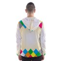 Plaid Wave Chevron Rainbow Color Hooded Wind Breaker (Men) View2