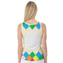 Plaid Wave Chevron Rainbow Color Women s Basketball Tank Top View2