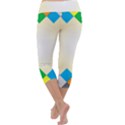 Plaid Wave Chevron Rainbow Color Capri Yoga Leggings View4