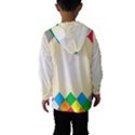 Plaid Wave Chevron Rainbow Color Hooded Wind Breaker (Kids) View2