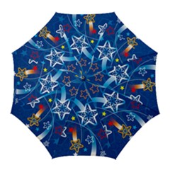 Line Star Space Blue Sky Light Rainbow Red Orange White Yellow Golf Umbrellas by Mariart