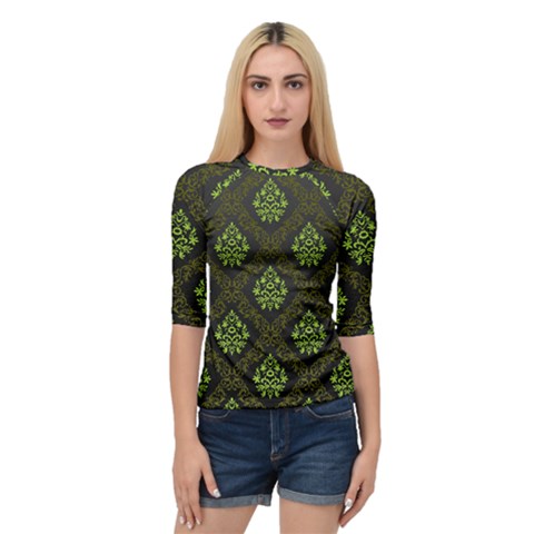 Leaf Green Quarter Sleeve Tee by Mariart