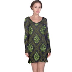 Leaf Green Long Sleeve Nightdress