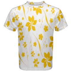 Shamrock Yellow Star Flower Floral Star Men s Cotton Tee by Mariart