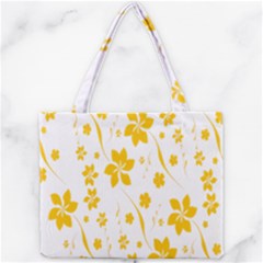 Shamrock Yellow Star Flower Floral Star Mini Tote Bag by Mariart