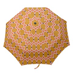 Orange Circle Polka Folding Umbrellas by Mariart