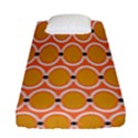 Orange Circle Polka Fitted Sheet (Single Size) View1