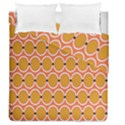 Orange Circle Polka Duvet Cover Double Side (Queen Size) View1