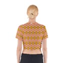 Orange Circle Polka Cotton Crop Top View2