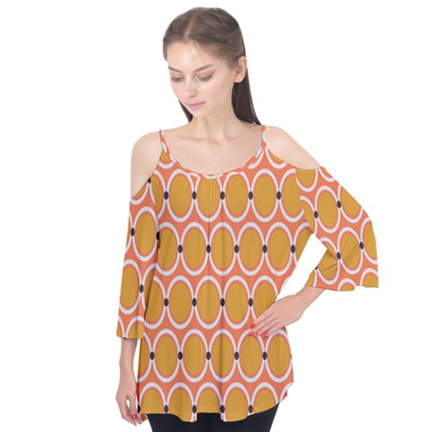 Orange Circle Polka Flutter Tees by Mariart