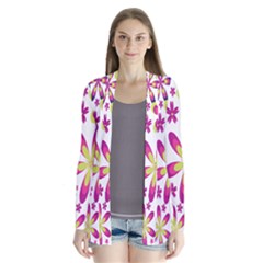 Star Flower Purple Pink Cardigans by Mariart