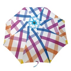 Webbing Line Color Rainbow Folding Umbrellas by Mariart