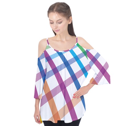 Webbing Line Color Rainbow Flutter Tees by Mariart