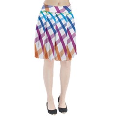 Webbing Line Color Rainbow Pleated Skirt by Mariart