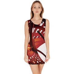 Webbing Red Sleeveless Bodycon Dress by Mariart