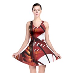 Webbing Red Reversible Skater Dress by Mariart