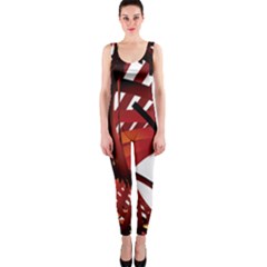 Webbing Red Onepiece Catsuit by Mariart