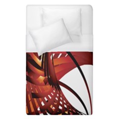 Webbing Red Duvet Cover (single Size) by Mariart