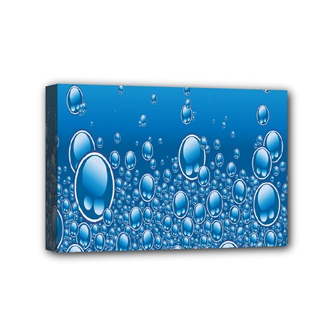 Water Bubble Blue Foam Mini Canvas 6  X 4  by Mariart